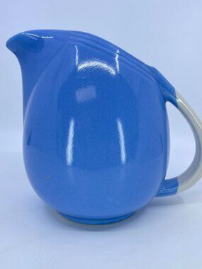 vintage halls superior rose parade pitcher floral handle mid century kitchenware